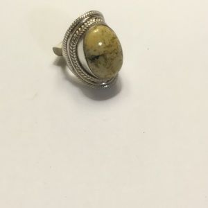 Jasper Ring Jasper Jewelry Sterling Silver Ring.